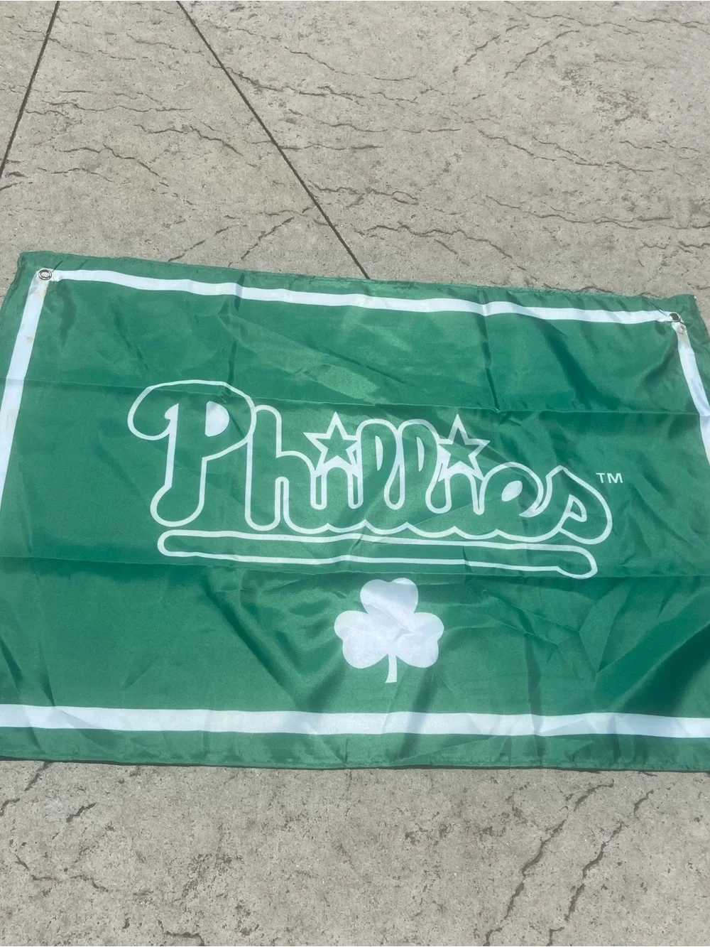 Phillies Green Team Tapestry Wall Flag